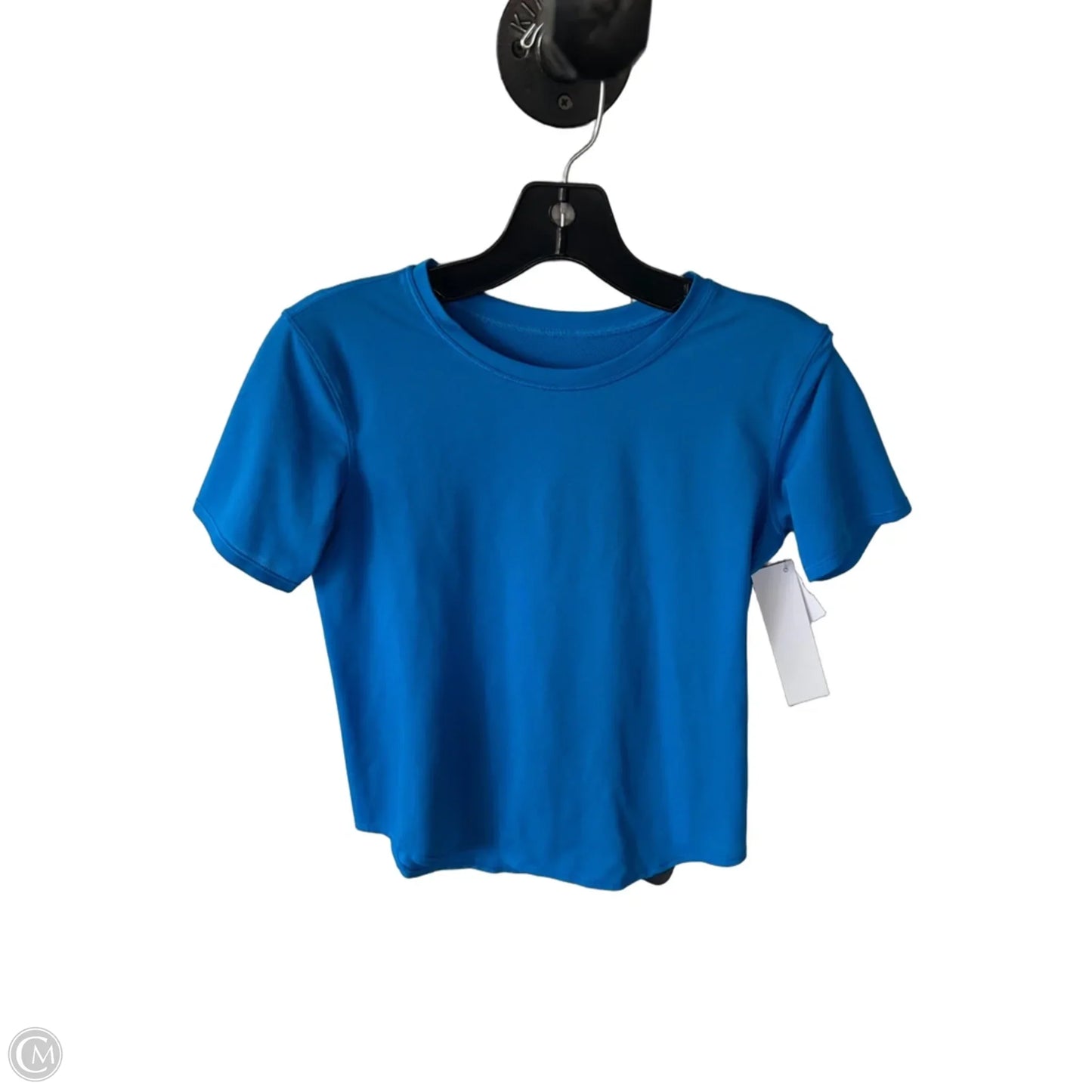 Athletic Top Short Sleeve By Lululemon In Blue, Size: S