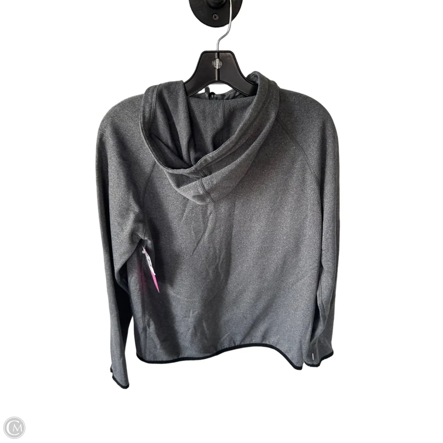 Athletic Sweatshirt Collar By Nike In Grey, Size: M