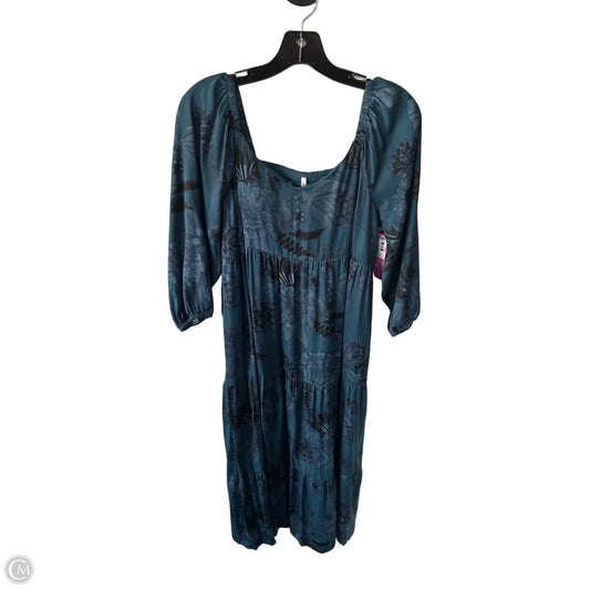Dress Casual Maxi By Soma In Black & Blue, Size: M