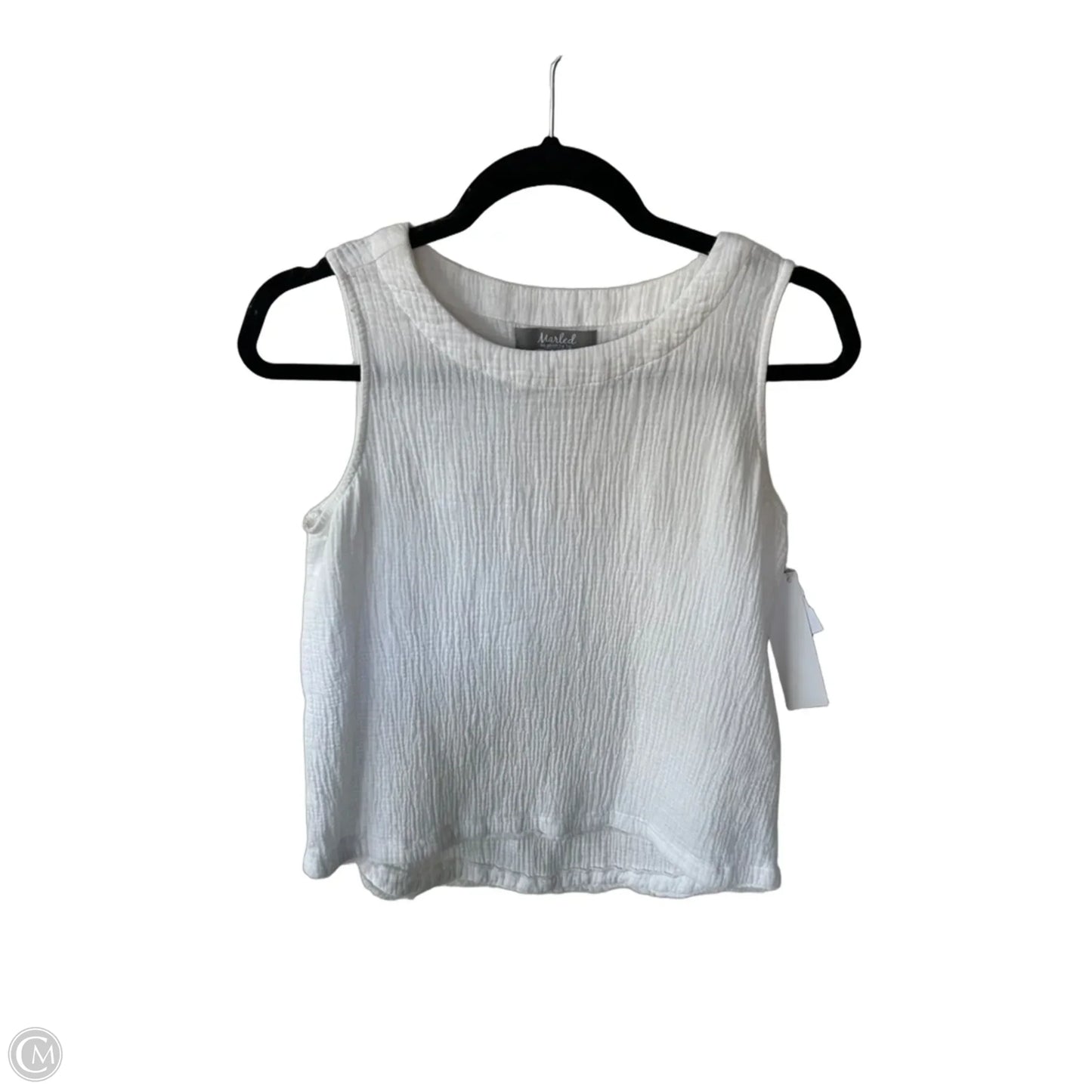 Top Sleeveless By Marled In White, Size: S