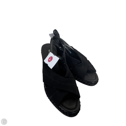 Sandals Heels Wedge By Donald Pliner In Black, Size: 7