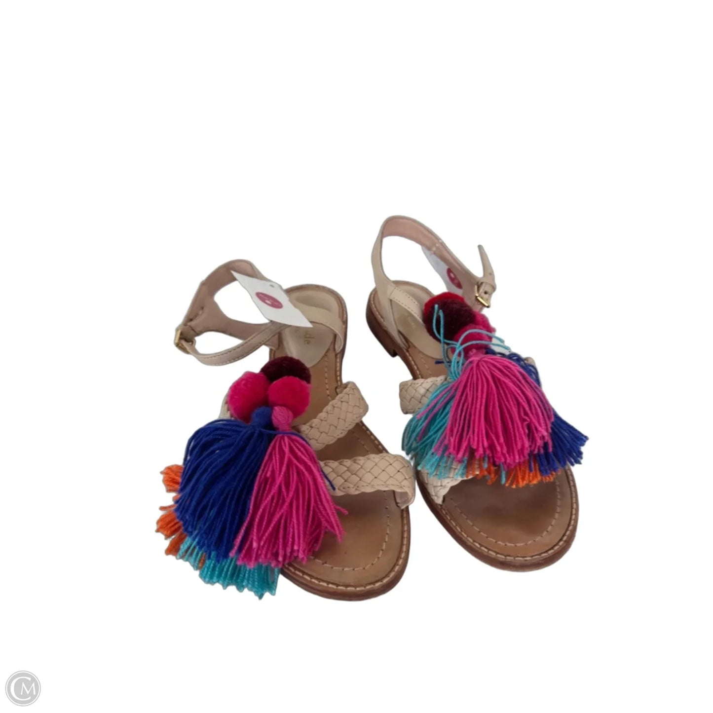 Sandals Designer By Kate Spade In Pink & Tan, Size: 6