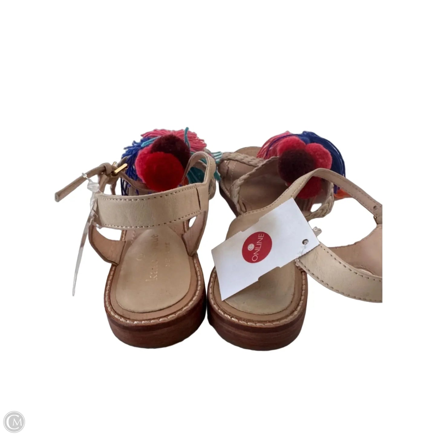 Sandals Designer By Kate Spade In Pink & Tan, Size: 6