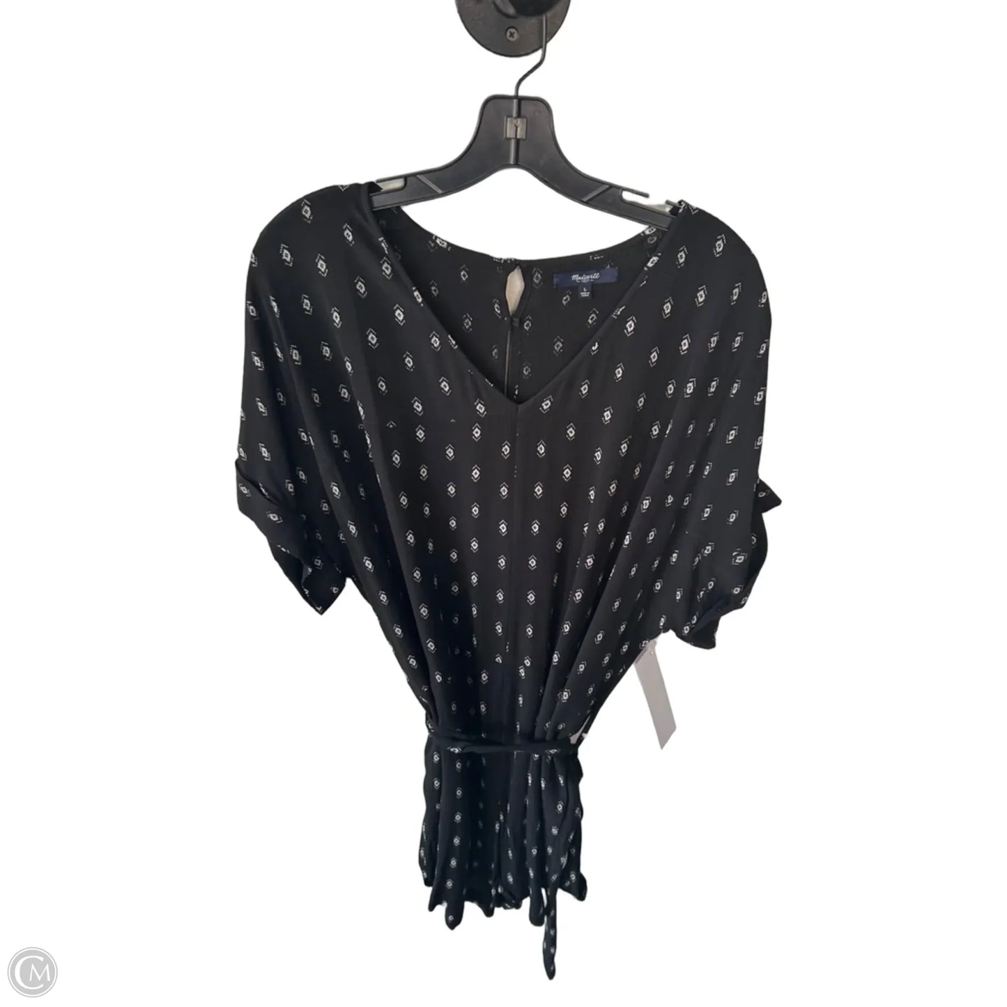 Romper By Madewell In Black & White, Size: L
