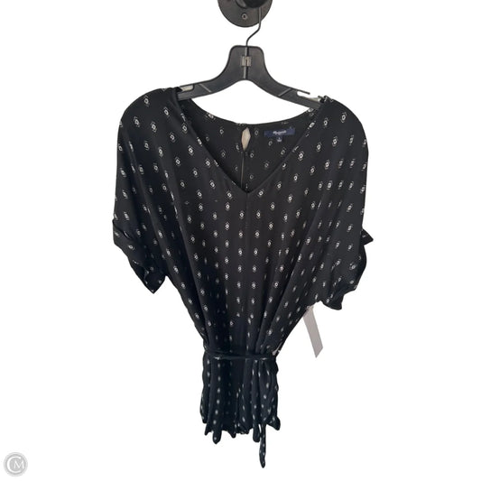 Romper By Madewell In Black & White, Size: L