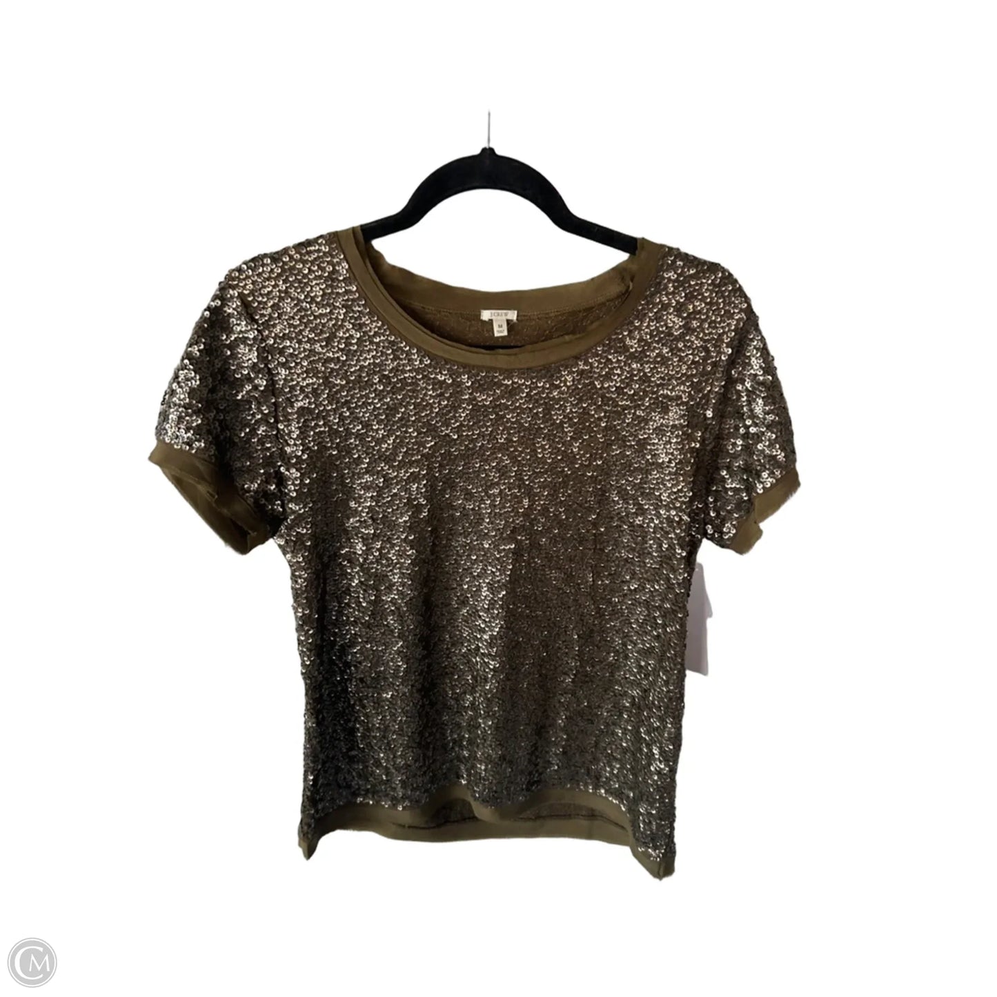 Top Short Sleeve By J. Crew In Green, Size: M