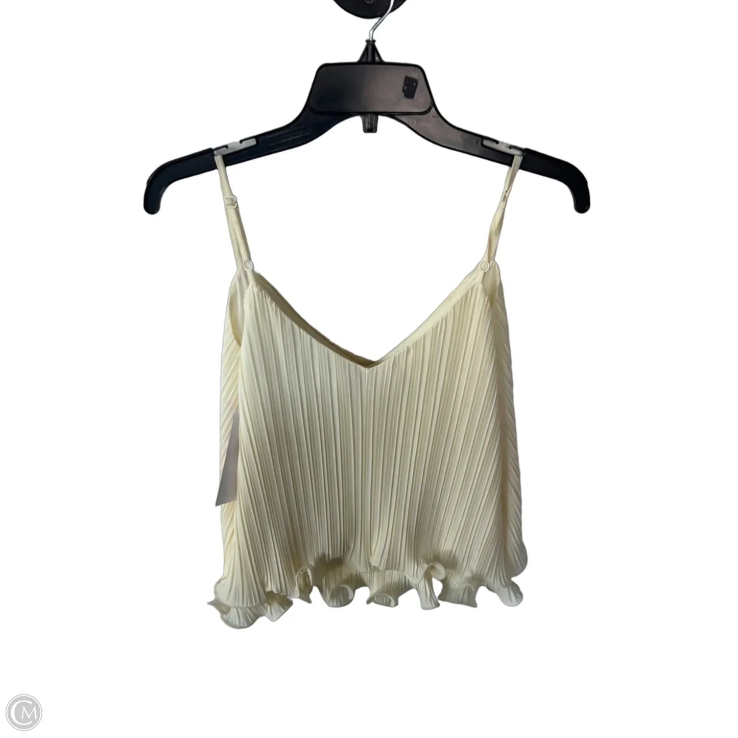 Top Sleeveless By Anthropologie In Cream, Size: S
