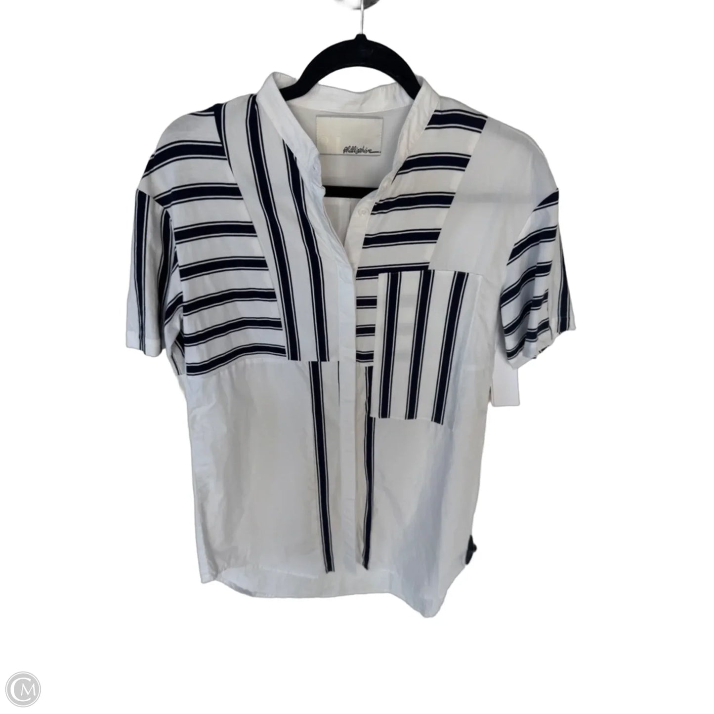Tunic Luxury Designer By 3.1 Phillip Lim In Blue & White, Size: M