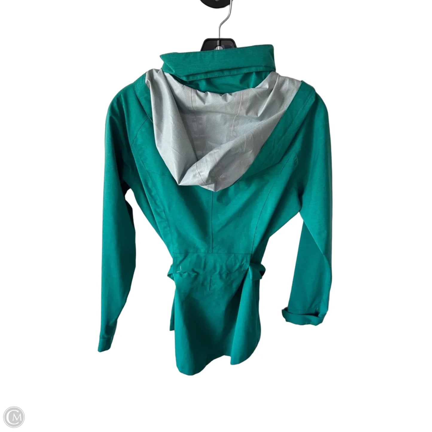 Coat Raincoat By Prana In Green, Size: M