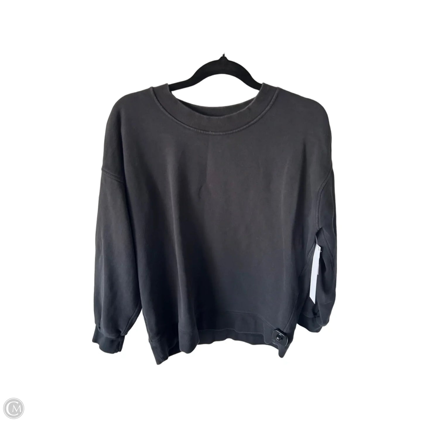 Athletic Sweatshirt Crewneck By Lululemon In Black, Size: M