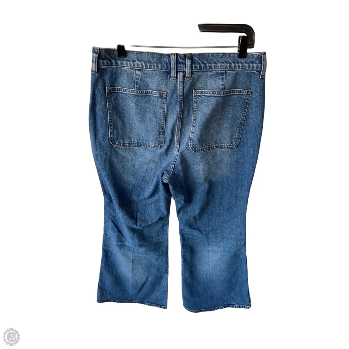 Jeans Flared By J. Crew In Blue Denim, Size: 12p