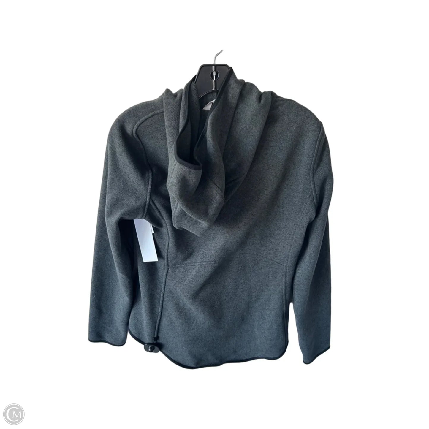 Athletic Sweatshirt Hoodie By Lululemon In Grey, Size: M