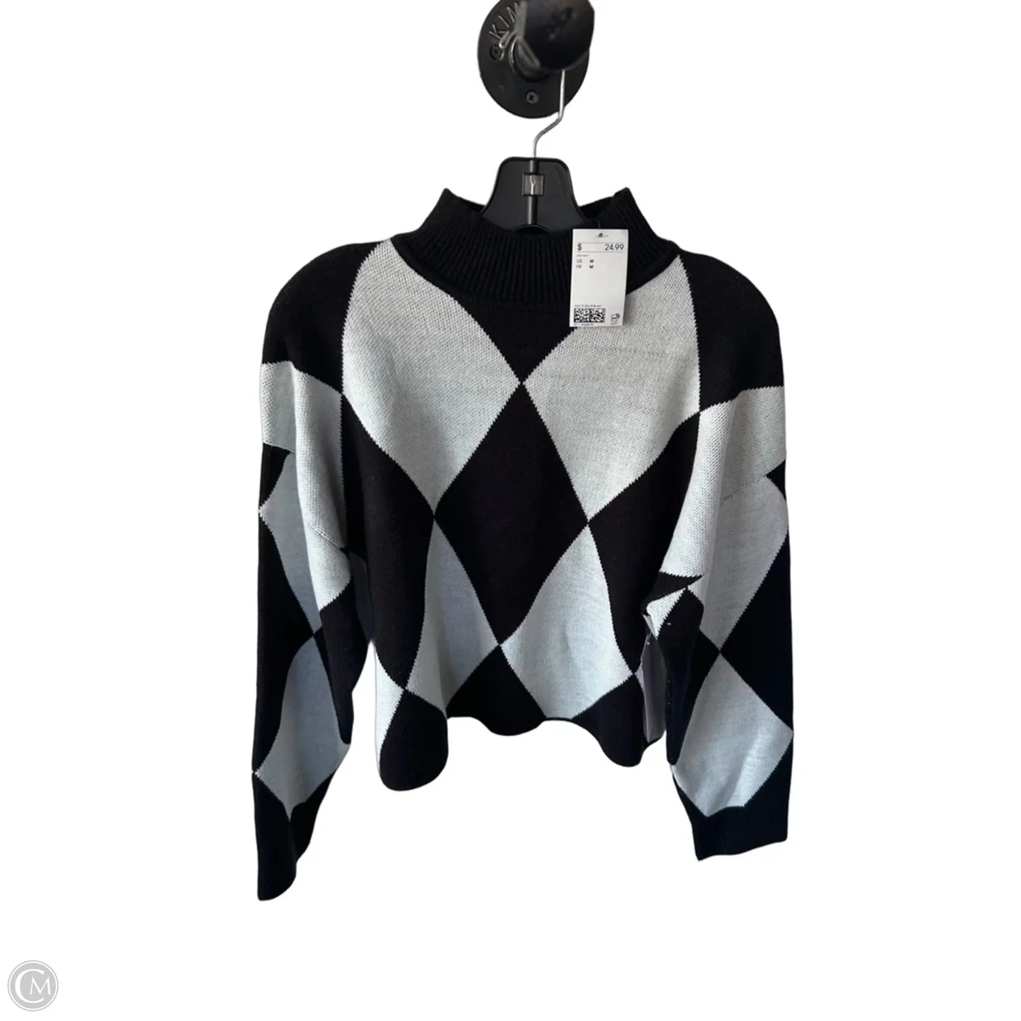 Sweater By Divided In Black & White, Size: M