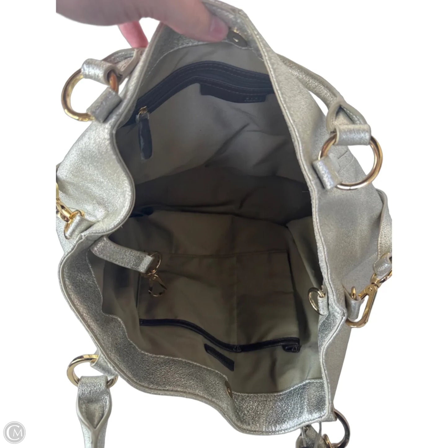 Handbag Leather By Cmb, Size: Large