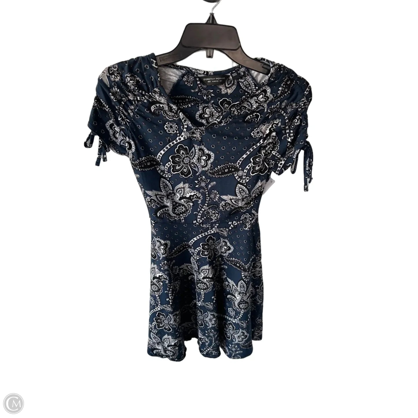Dress Casual Short By Clothes Mentor In Black & Blue, Size: Xs