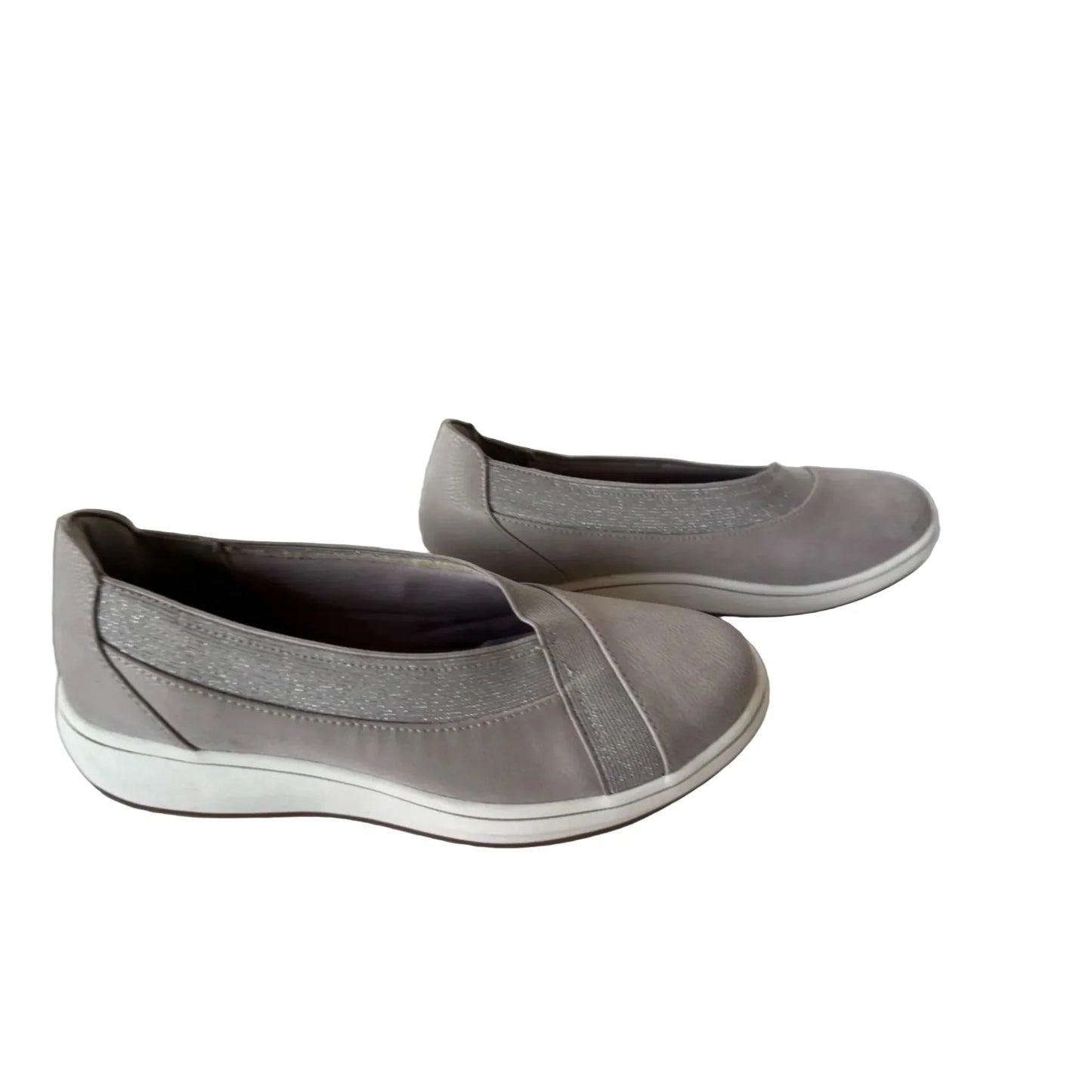 Shoes Sneakers By Clarks In Grey, Size: 6