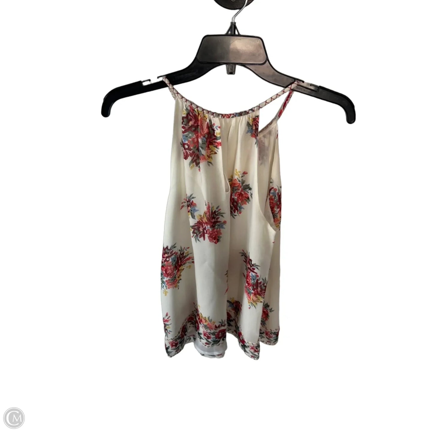 Top Sleeveless By Joie In Cream & Red, Size: Xs