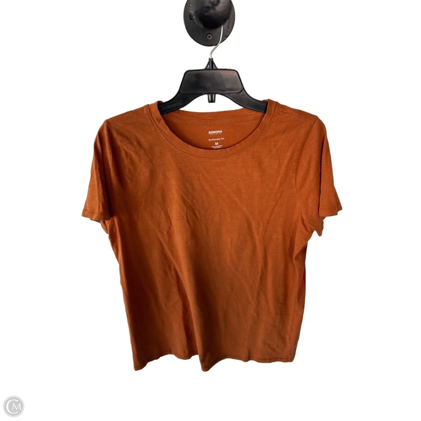 Top Short Sleeve Basic By Sonoma In Orange, Size: M