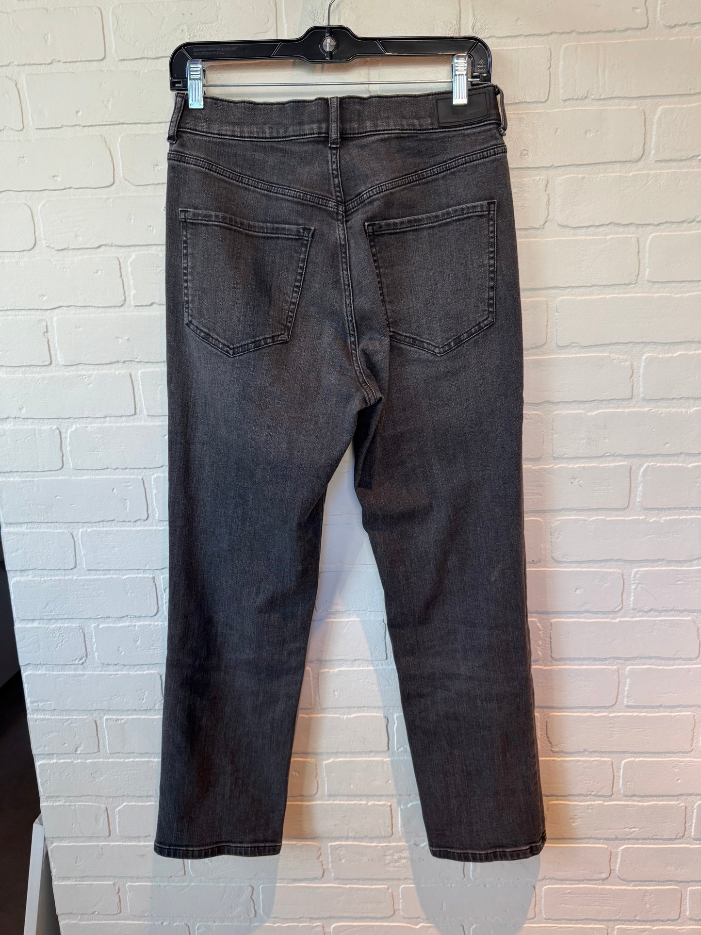 Jeans Straight By Express In Black Denim, Size: 2