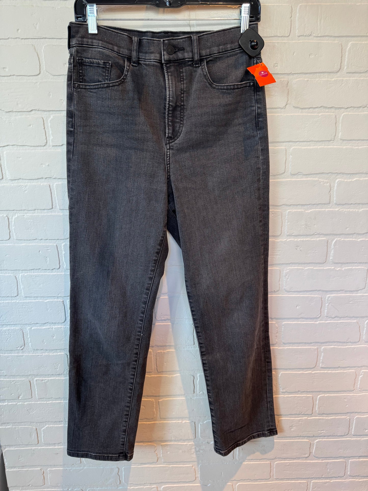 Jeans Straight By Express In Black Denim, Size: 2