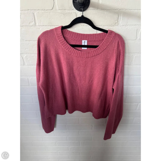 Sweater By Abound In Pink, Size: L