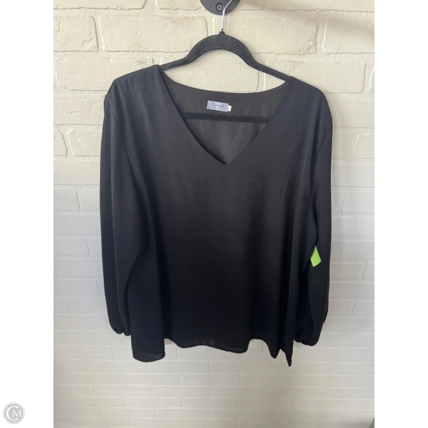 Top Long Sleeve By Clothes Mentor In Black, Size: Xl