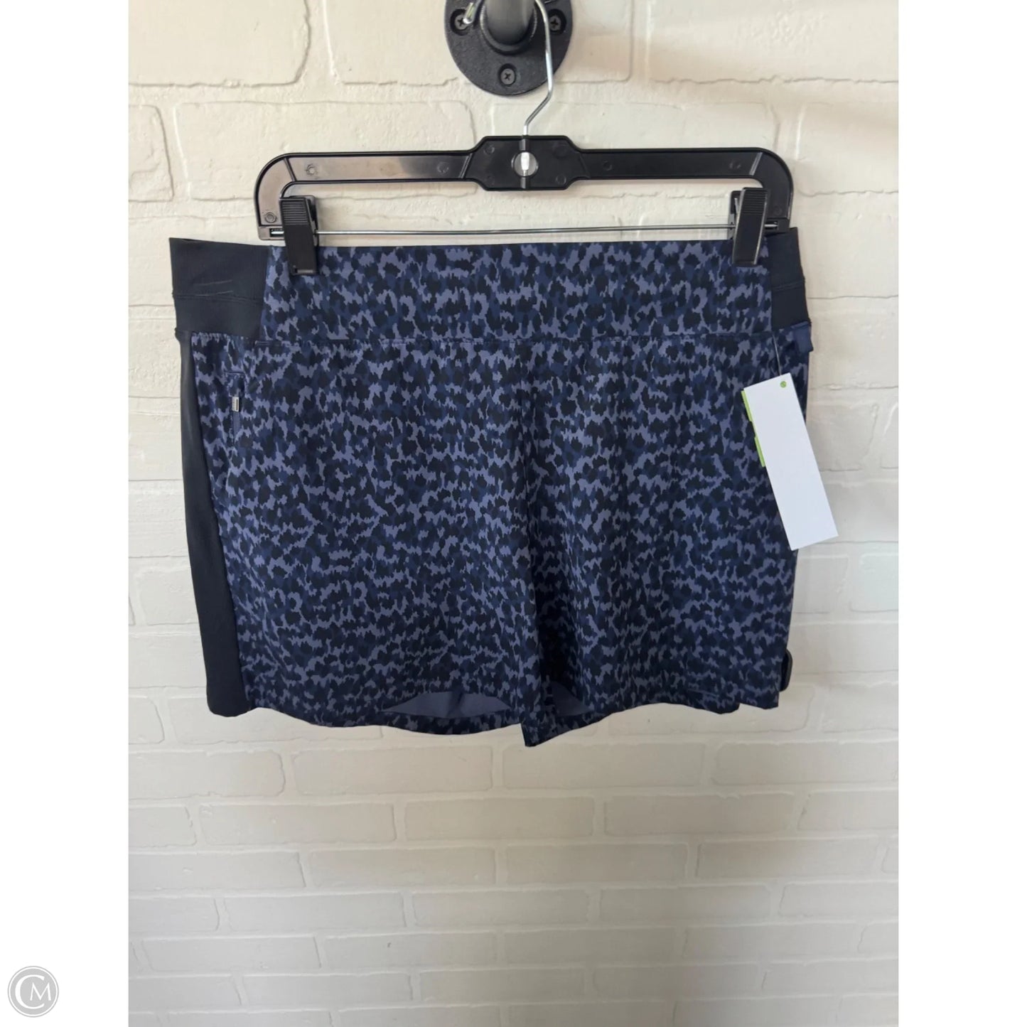 Athletic Shorts By Athleta In Black & Blue, Size: 14