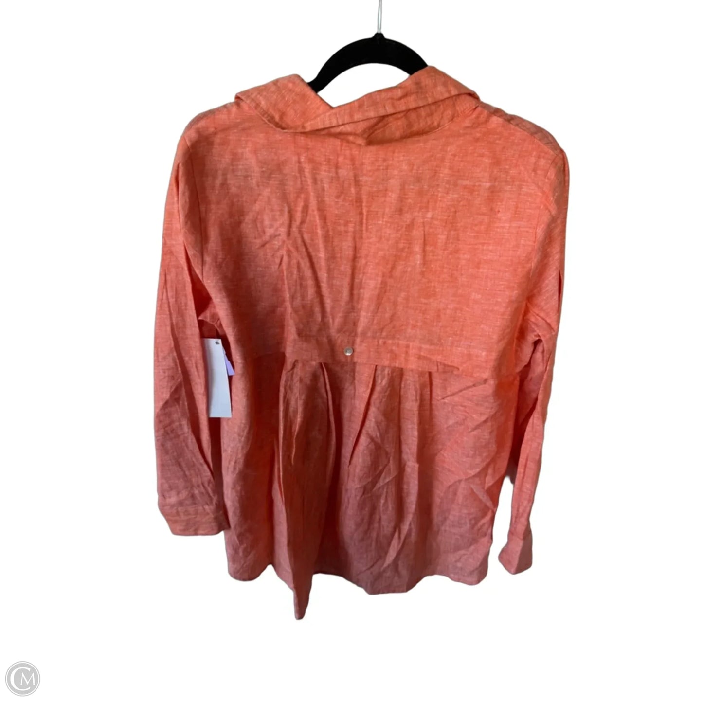 Tunic Long Sleeve By Clothes Mentor In Orange, Size: M
