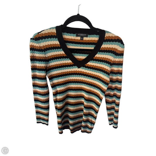 Sweater By Liverpool In Black & Cream, Size: M