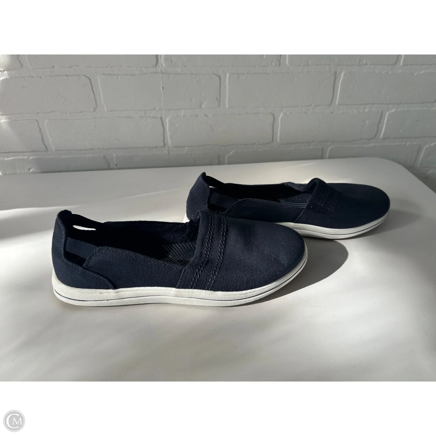 Shoes Flats By Clarks In Blue, Size: 8.5