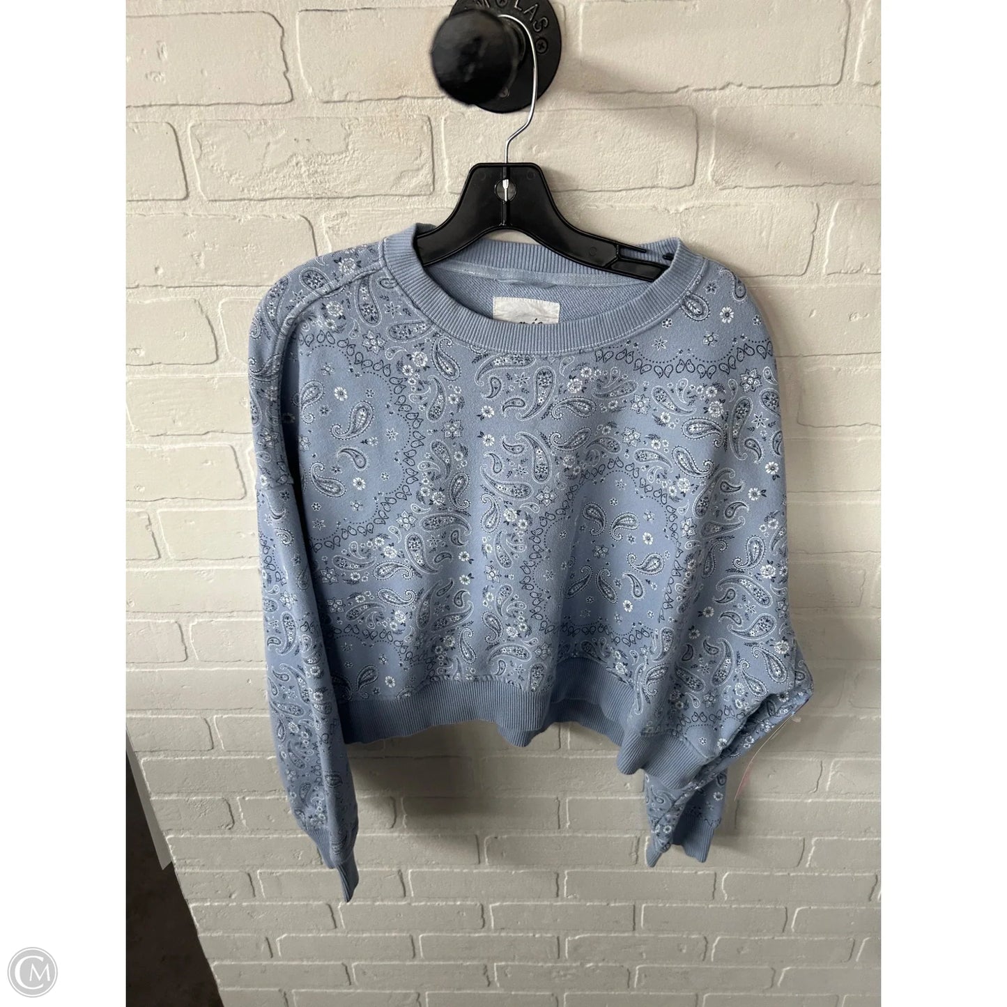 Sweatshirt Crewneck By Aerie In Blue, Size: M