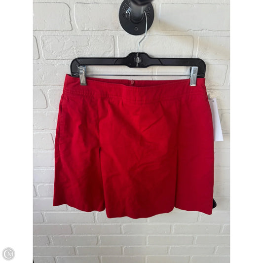 Skirt Luxury Designer By Burberry In Red & Tan, Size: 8