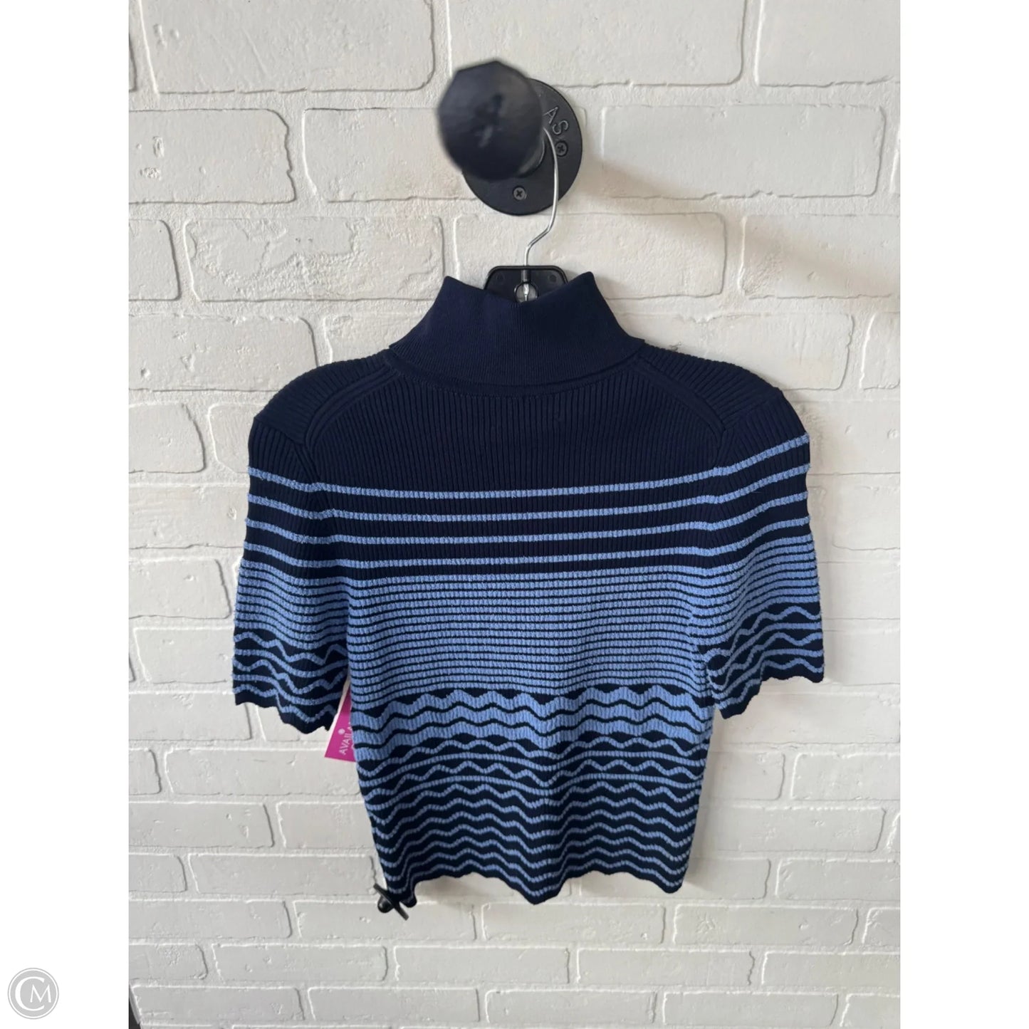Sweater Short Sleeve By Cma In Blue, Size: S