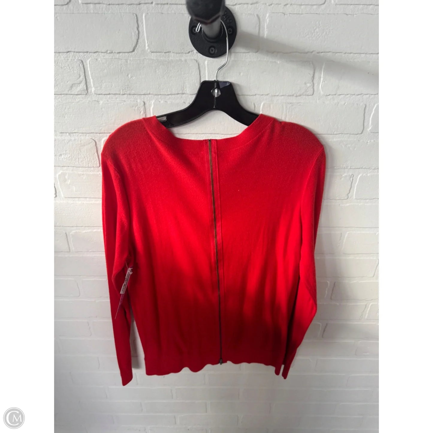 Sweater Cardigan By Cabi In Orange, Size: M