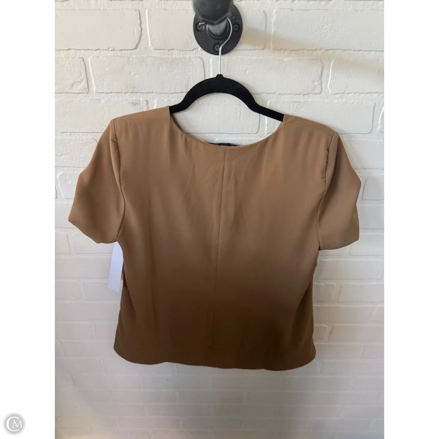 Top Short Sleeve By Banana Republic In Brown, Size: M