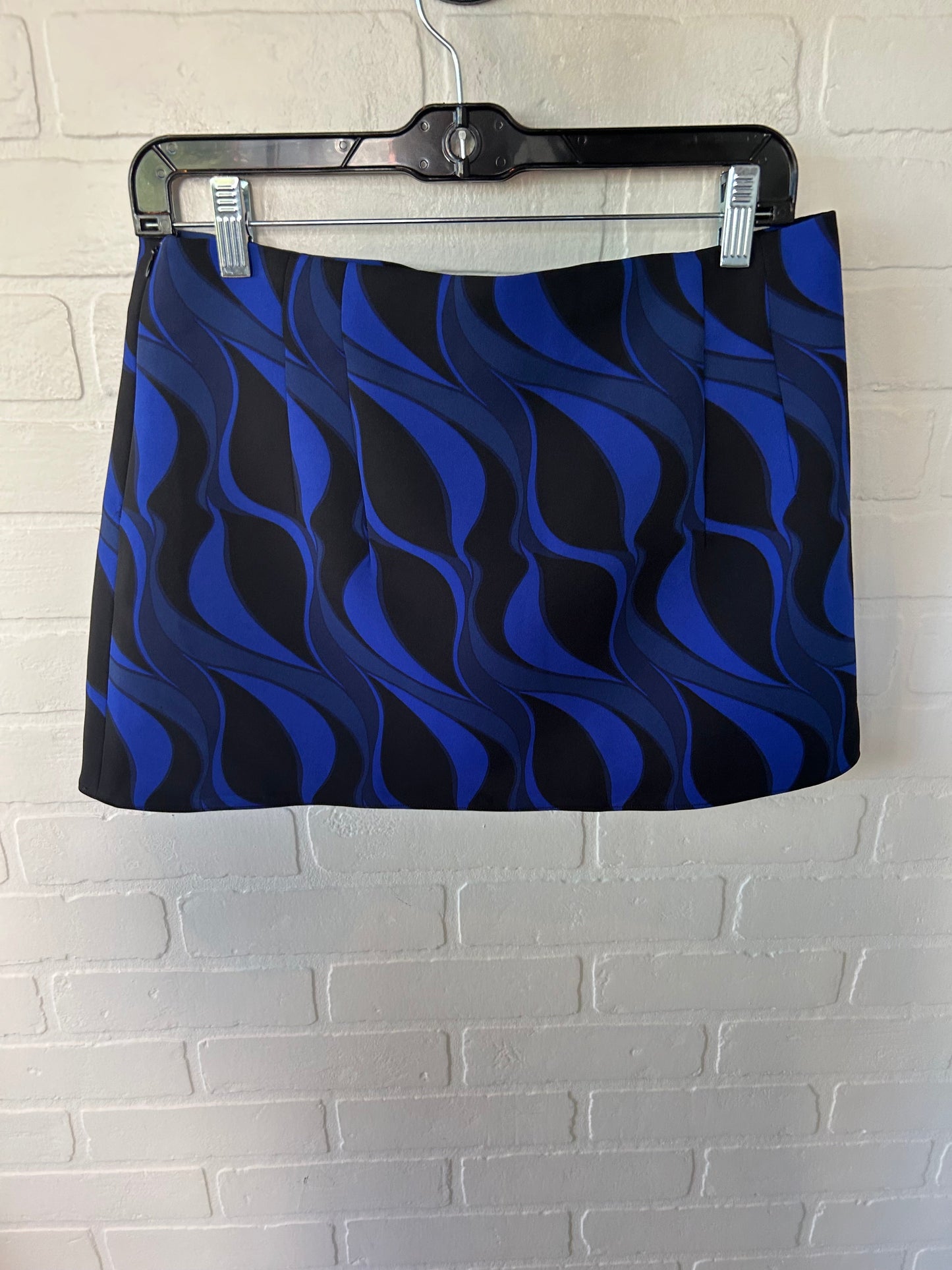 Skirt Mini & Short By Zara In Black & Blue, Size: 12