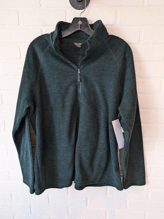 Jacket Fleece By Eddie Bauer In Green, Size: Xl