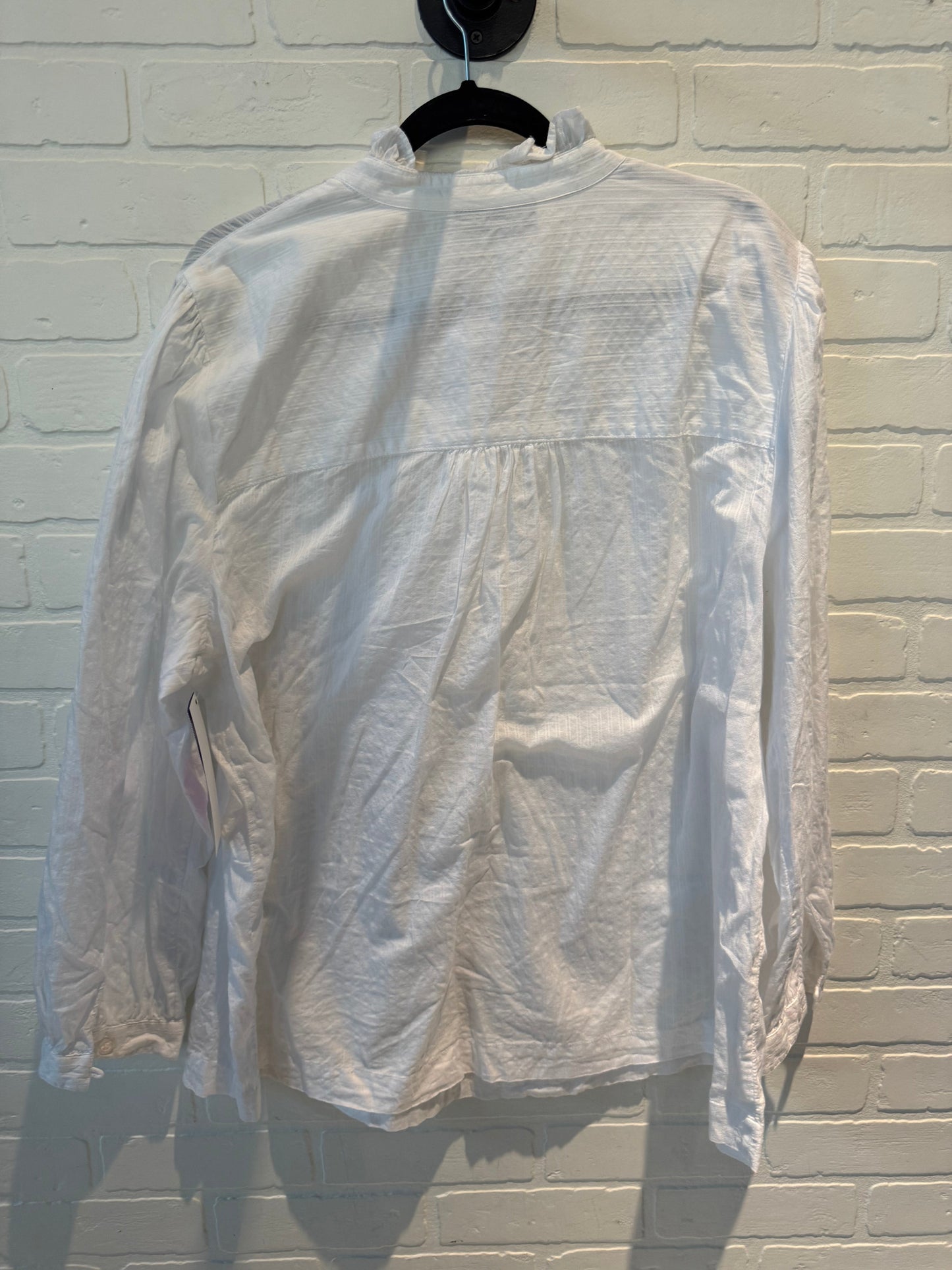 Top Long Sleeve By Lane Bryant In White, Size: 3x