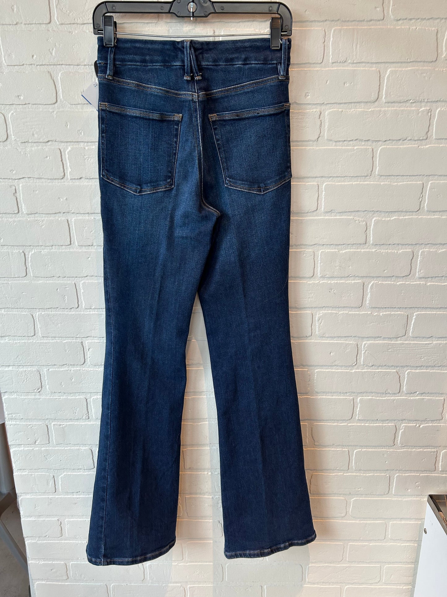 Jeans Boot Cut By Good American In Blue Denim, Size: 4