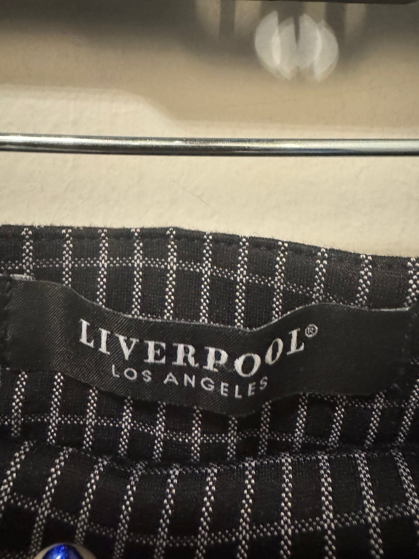 Pants Dress By Liverpool In Black & White, Size: 14