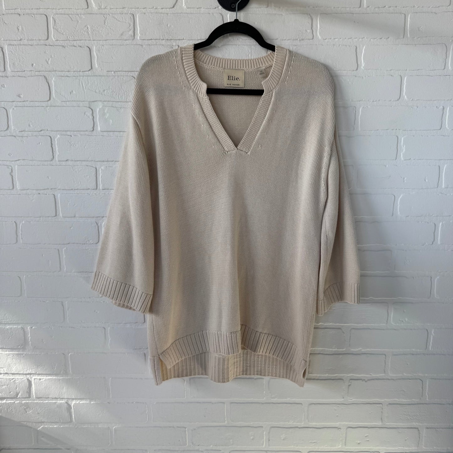 Sweater By Elie Tahari In Cream, Size: L