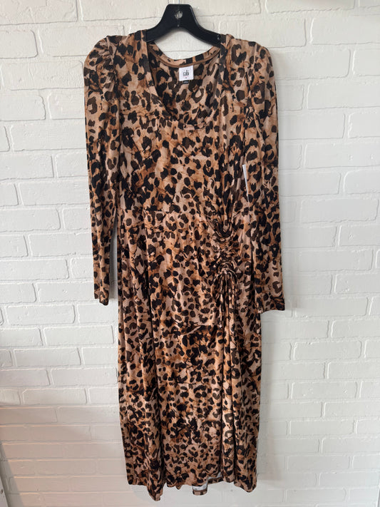 Dress Casual Midi By Cabi In Animal Print, Size: M