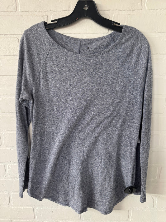 Athletic Top Long Sleeve Crewneck By Athleta In Blue, Size: S