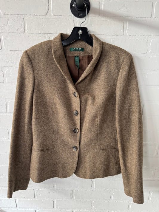 Blazer By Lauren By Ralph Lauren In Brown, Size: L