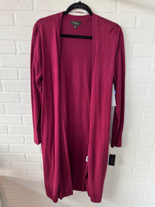 Sweater Cardigan By Thalia Sodi In Maroon, Size: L