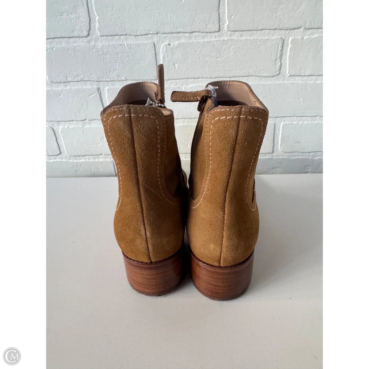 Boots Ankle Heels By Cole-haan In Tan, Size: 7