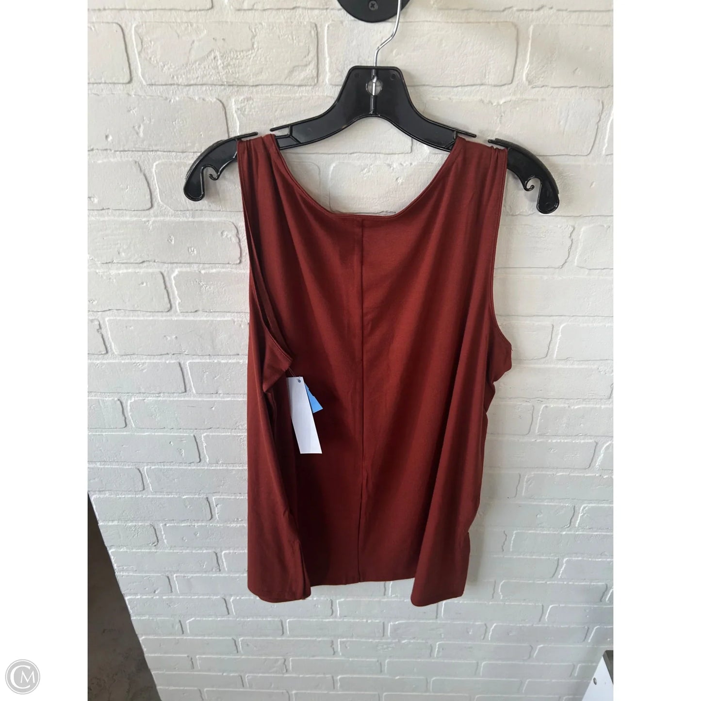 Top Sleeveless Basic By Zenana In Brown, Size: 1x