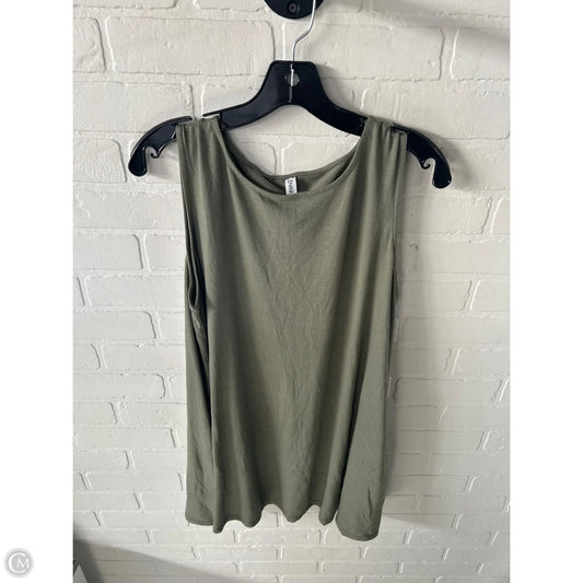 Tunic Sleeveless By Zenana In Green, Size: 1x