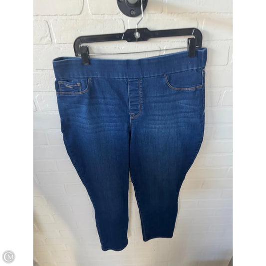 Jeans Jeggings By Nine West In Blue Denim, Size: 16