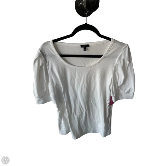 Top Short Sleeve By Talbots In White, Size: S